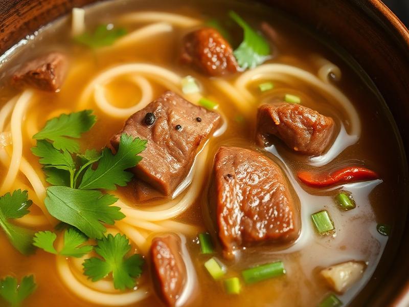 招牌牛肉面馆探店推荐,热气腾腾的牛肉汤面